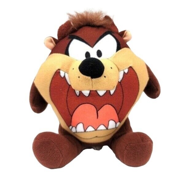 Looney Tunes Taz Plush Brown 7" Toy Factory Tasmanian Devil Road Runner 2019 - Picture 1 of 10